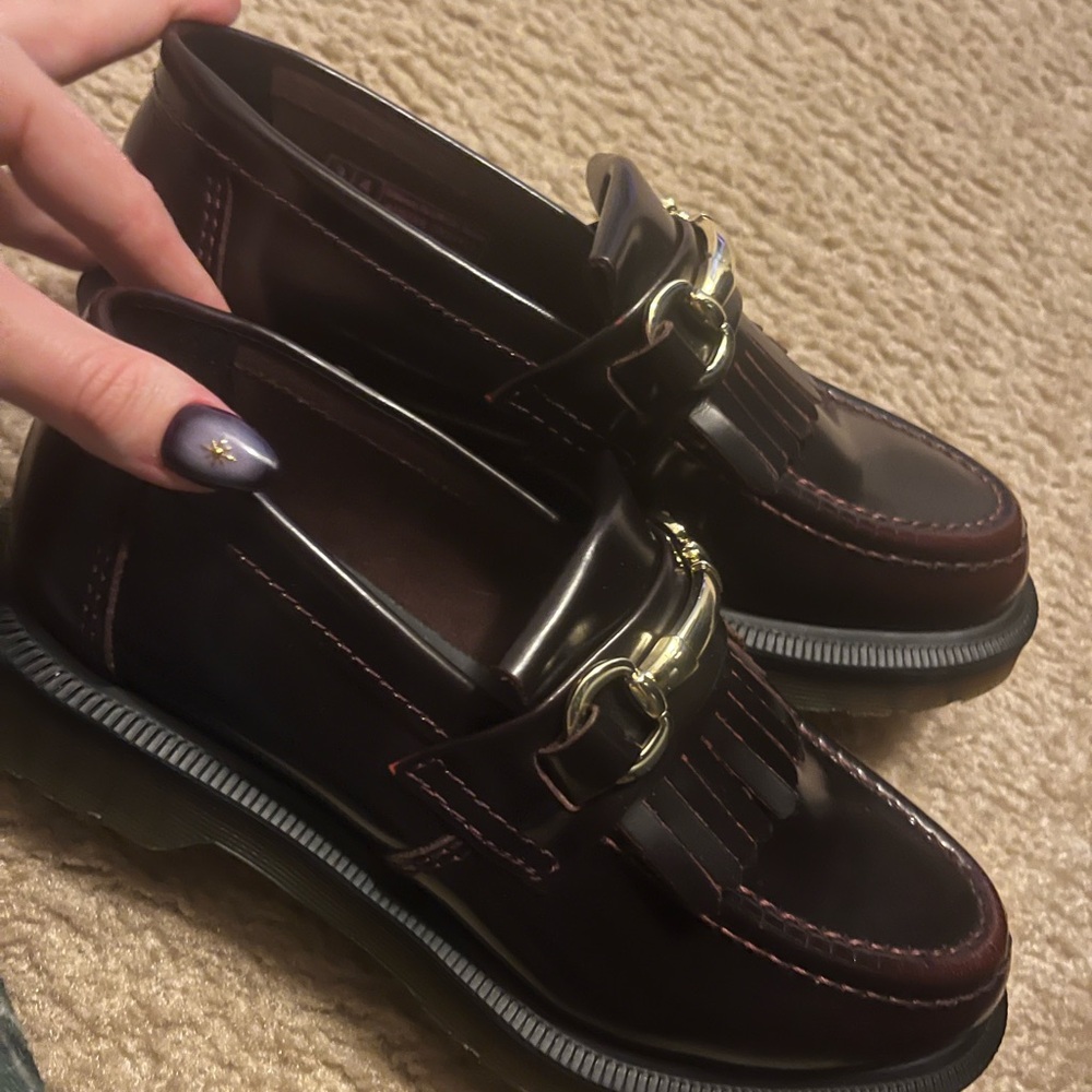 Dr. Martens Dark Red Adrian Loafers